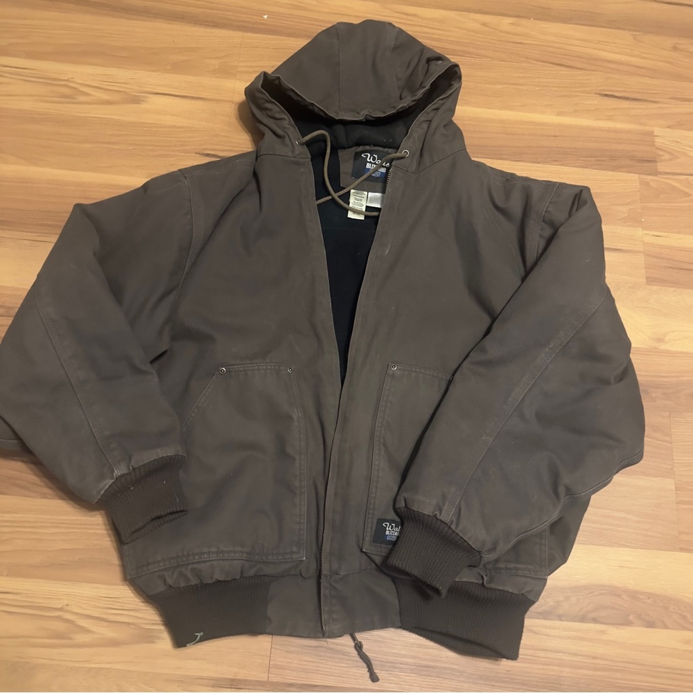 Walls Blizzard Puff Men's Dark Brown Hooded Jacket